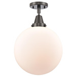 Beacon 447 Ceiling Light Fixture - Oil Rubbed Bronze / Matte White