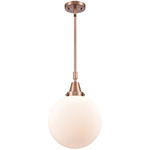 Beacon 447 Pendant - Antique Copper / Matte White