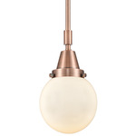 Beacon 447 Pendant - Antique Copper / Matte White