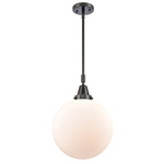 Beacon 447 Pendant - Matte Black / Matte White