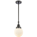 Beacon 447 Pendant - Matte Black / Matte White