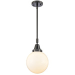 Beacon 447 Pendant - Matte Black / Matte White