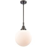 Beacon 447 Pendant - Oil Rubbed Bronze / Matte White