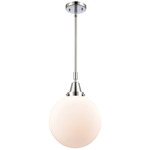 Beacon 447 Pendant - Polished Chrome / Matte White