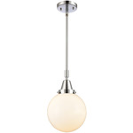 Beacon 447 Pendant - Polished Chrome / Matte White