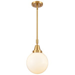 Beacon 447 Pendant - Satin Gold / Matte White