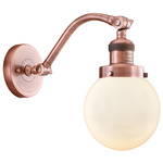 Beacon 515 Wall Sconce - Antique Copper / Matte White