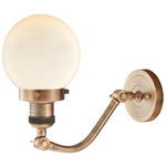 Beacon 515 Wall Sconce - Brushed Brass / Matte White