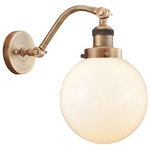 Beacon 515 Wall Sconce - Brushed Brass / Matte White