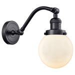 Beacon 515 Wall Sconce - Matte Black / Matte White