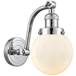 Beacon 515 Wall Sconce - Polished Chrome / Matte White