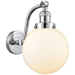 Beacon 515 Wall Sconce - Polished Chrome / Matte White