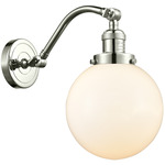 Beacon 515 Wall Sconce - Polished Nickel / Matte White