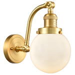 Beacon 515 Wall Sconce - Satin Gold / Matte White