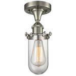 Kingsbury 516 Ceiling Light Fixture - Brushed Satin Nickel / Clear