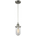 Kingsbury 516 Pendant - Satin Nickel / Clear