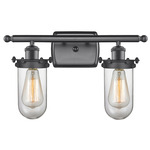 Kingsbury 516 Bathroom Vanity Light - Matte Black / Clear