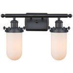 Kingsbury 516 Bathroom Vanity Light - Matte Black / Matte White