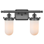 Kingsbury 516 Bathroom Vanity Light - Oil Rubbed Bronze / Matte White