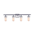 Kingsbury 516 Bathroom Vanity Light - Brushed Satin Nickel / Matte White