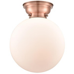 Beacon 623 Ceiling Light Fixture - Antique Copper / Matte White