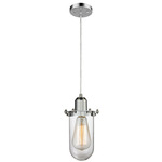 Centri 900 Clear Pendant - Polished Chrome / Clear