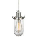 Centri 900 Clear Pendant - Brushed Satin Nickel / Clear