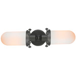 Centri 900 Bathroom Vanity Light - Oil Rubbed Bronze / Matte White