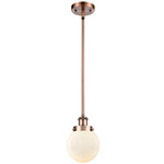 Beacon 916 Pendant - Antique Copper / Matte White