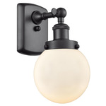 Beacon 916 Wall Sconce - Matte Black / Matte White