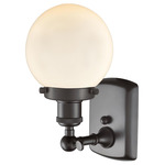 Beacon 916 Wall Sconce - Oil Rubbed Bronze / Matte White