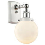 Beacon 916 Wall Sconce - White / Polished Chrome / Matte White