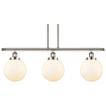 Beacon 916 Linear Pendant - Polished Nickel / Matte White