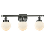 Beacon 916 Bathroom Vanity Light - Oil Rubbed Bronze / Matte White