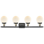 Beacon 916 Bathroom Vanity Light - Black / Antique Brass / Matte White