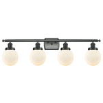 Beacon 916 Bathroom Vanity Light - Matte Black / Matte White