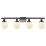 Beacon 916 Bathroom Vanity Light - Oil Rubbed Bronze / Matte White