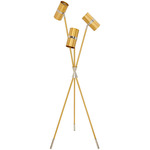 Caracas Tripod Task Floor Lamp - Polished Brass / Polished Nickel / Polished Brass