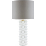Georgia Tall Table Lamp - White / White