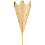Ripple Torchiere Sconce - Polished Brass