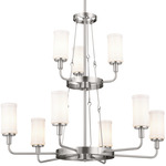 Vetivene Chandelier - Classic Pewter / Opal