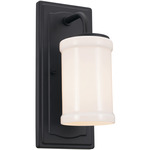 Vetivene Wall Sconce - Textured Black / Opal