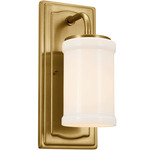 Vetivene Wall Sconce - Natural Brass / Opal