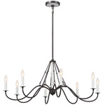 Freesia Chandelier - Anvil Iron