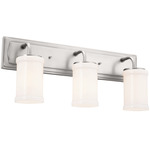 Vetivene Bathroom Vanity Light - Classic Pewter / Opal