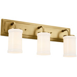 Vetivene Bathroom Vanity Light - Natural Brass / Opal