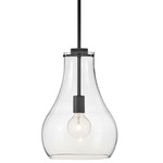 Frankie Pendant - Black / Clear