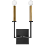 Lazlo Wall Sconce - Black / Brass