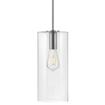 Lane Pendant - Polished Nickel / Clear