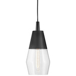 Livie Pendant - Black / Clear